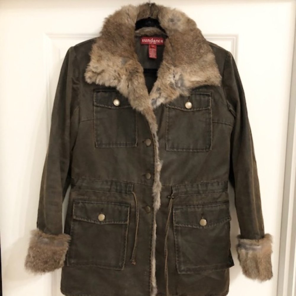 JACKET FUR trim, GREAT DEAL!! From Sundance Resort